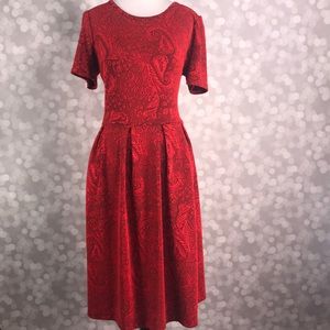 Stunning Red LuLaRoe Amelia